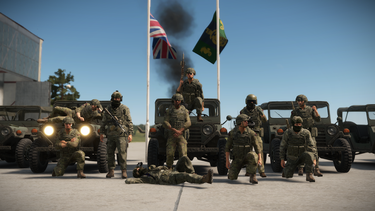 3CDO Arma Reforger Milsim UK Operation – Having successfully passed Logi 1 training at Bovington Garrison, Royal Marines, Army, and RAF personnel demonstrate their growing proficiency in essential support, coordination, and sustainment tasks within a realistic Arma Reforger milsim environment.